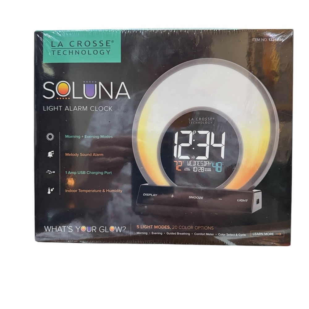 La Crosse Technology SOLUNA Light Alarm Clock